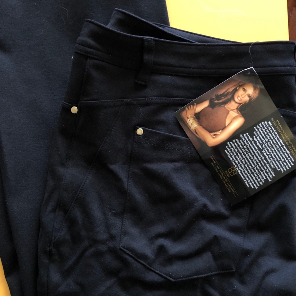 Iman global chic boot cut pant